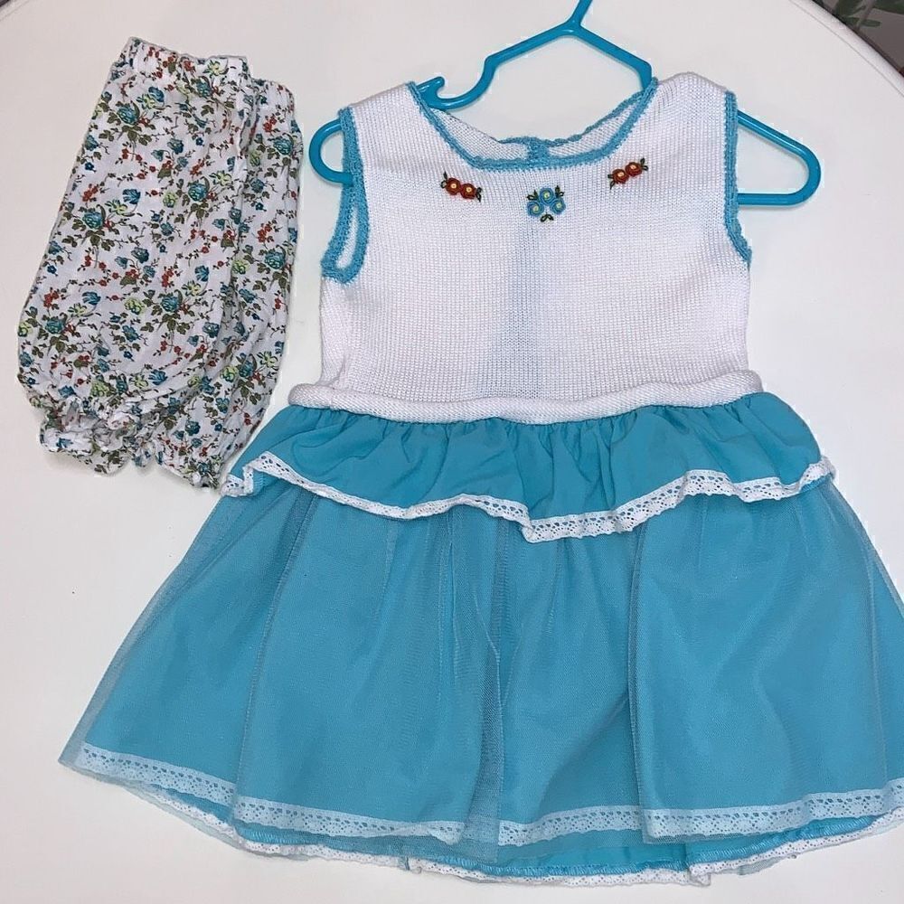 Well dressed wolf knit bloomer set 24m